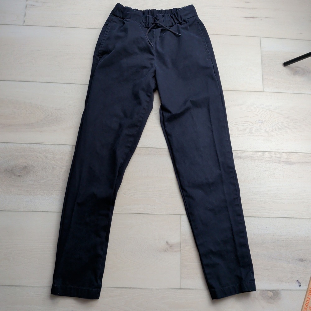 APC Rue Madame Paris Pants Mens XS 44 Blue Cotton Elastic Waist Drawstring‎